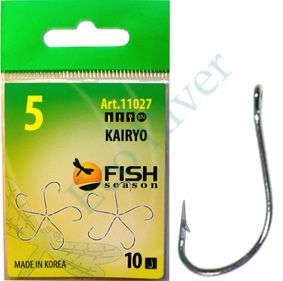 Крючок Fish Season Kairyo han-sure-ring №1 BN 10шт 11027-01F