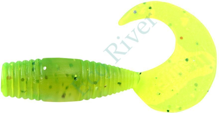 Твистер Yaman PRO Spry Tail, р.1,5 inch, цвет #10 - Green pepper (уп. 10 шт.)