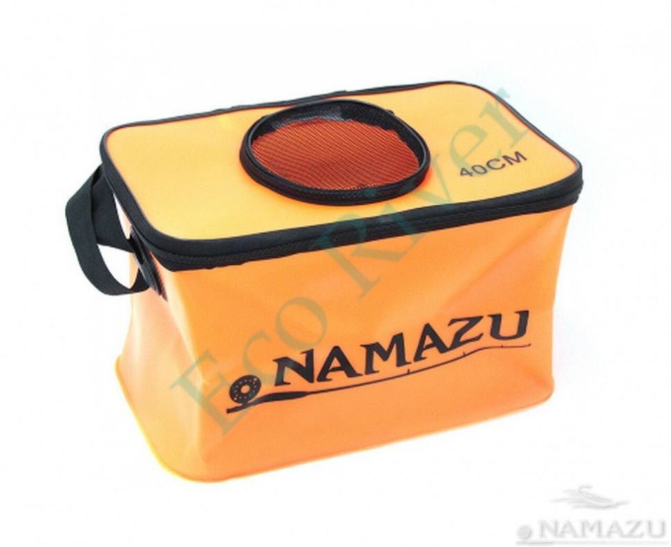 Сумка-кан Namazu складная с окном, размер 36*22*21, материал ПВХ, цвет оранж./20/