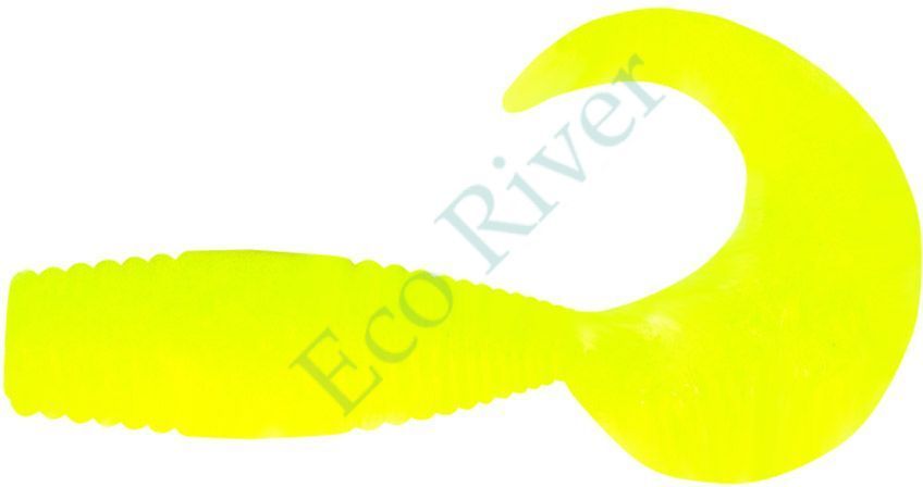 Твистер Yaman PRO Spry Tail, р.2 inch, цвет #02 - Chartreuse (уп. 10 шт.)