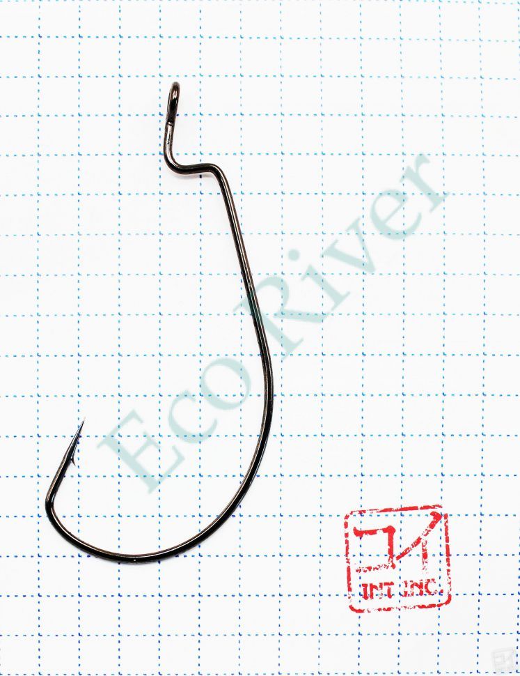 Крючок KOI WIDE RANGE WORM, размер 5/0 (INT), цвет BN, офсетный (10 шт.)/60/