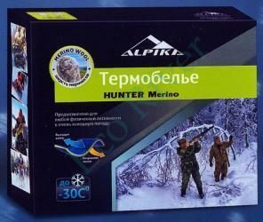 Термобелье Alpika Hunter Merino р.54 - купить в интернет-магазине «EcoRiver»