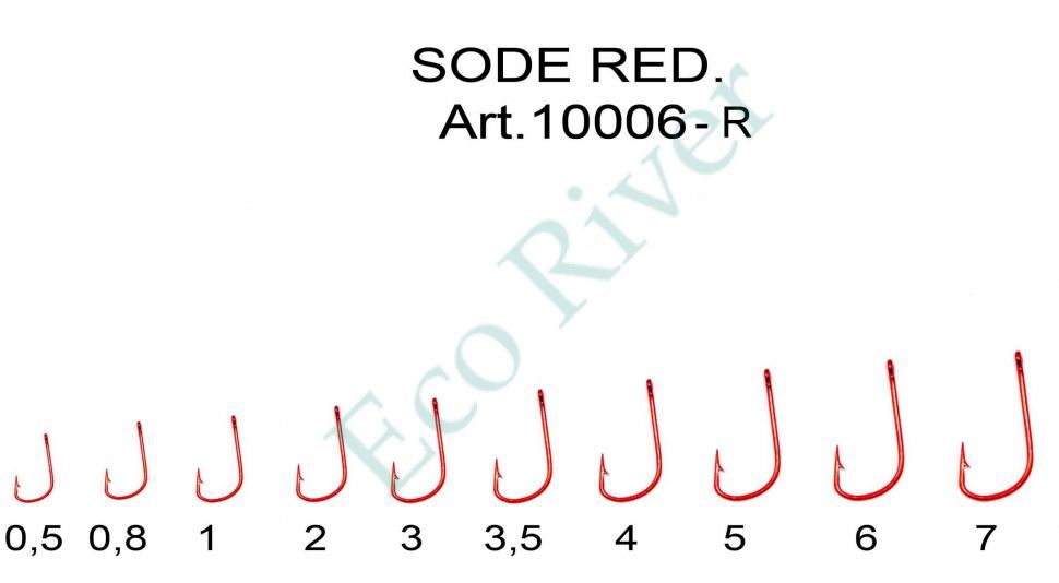 Крючок Fish Season Sode-ring №2 Red 10шт 10006-R02F