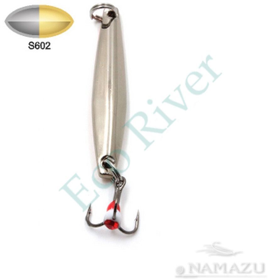 Блесна вертикальная Namazu W-crunch, размер 35 мм. вес 2 г, цвет S602/200/