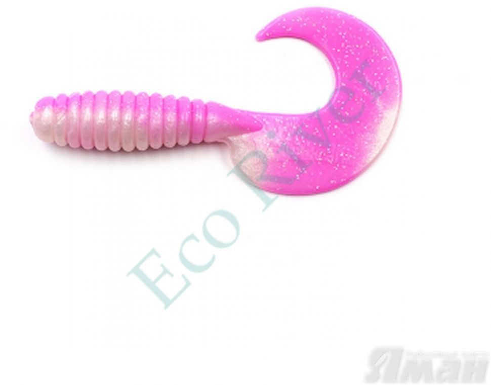 Твистер YAMAN Spiral, р.6 inch, цвет # 29 - Pink Pearl (уп. 4 шт.)