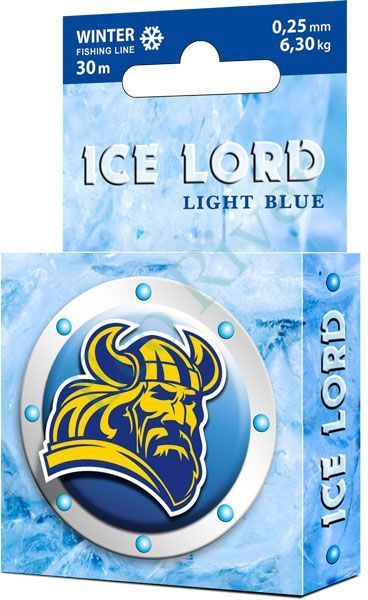 Леска Aqua Ice Lord light blue 0.08 30м