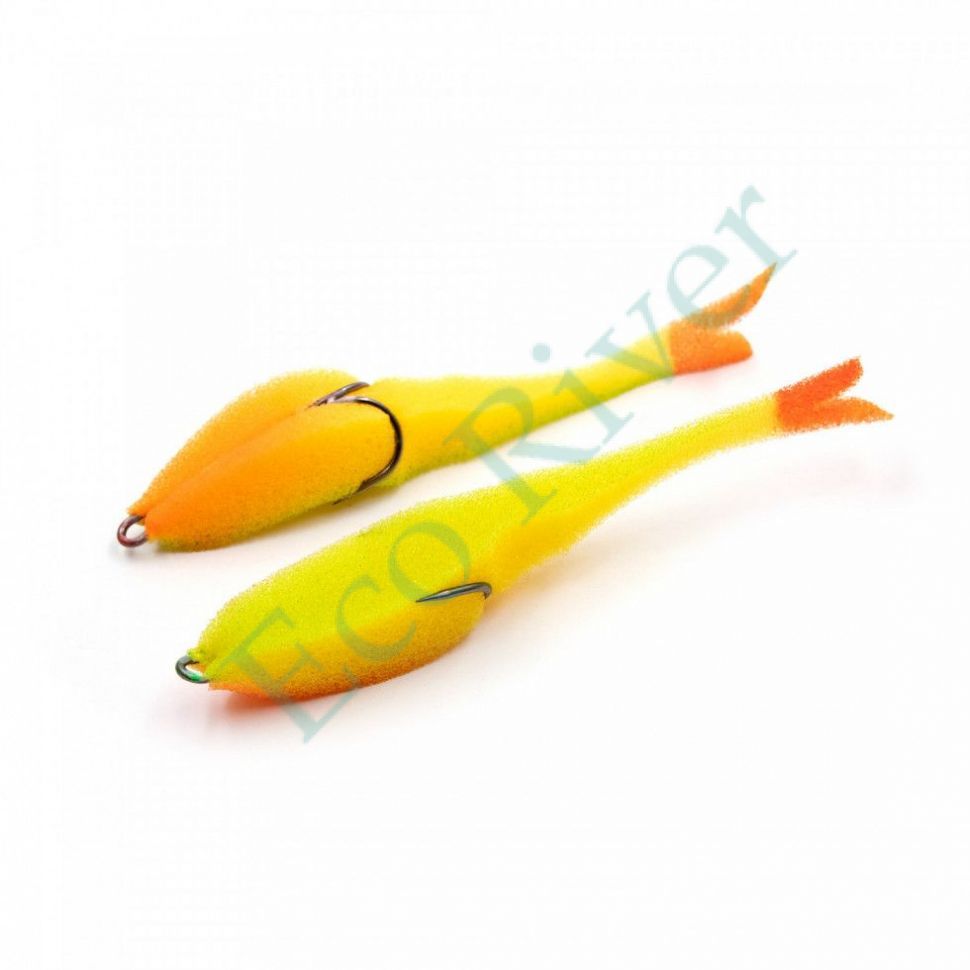 Поролоновая рыбка YAMAN Devious Minnow на двойнике, р. 135 мм, цвет 21 UV (5 шт.)