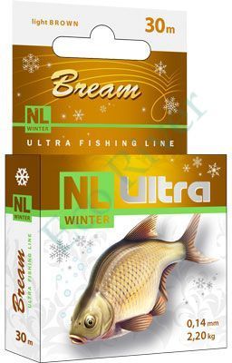 Леска зимняя NL ULTRA BREAM (Лещ) 30m 0,14mm
