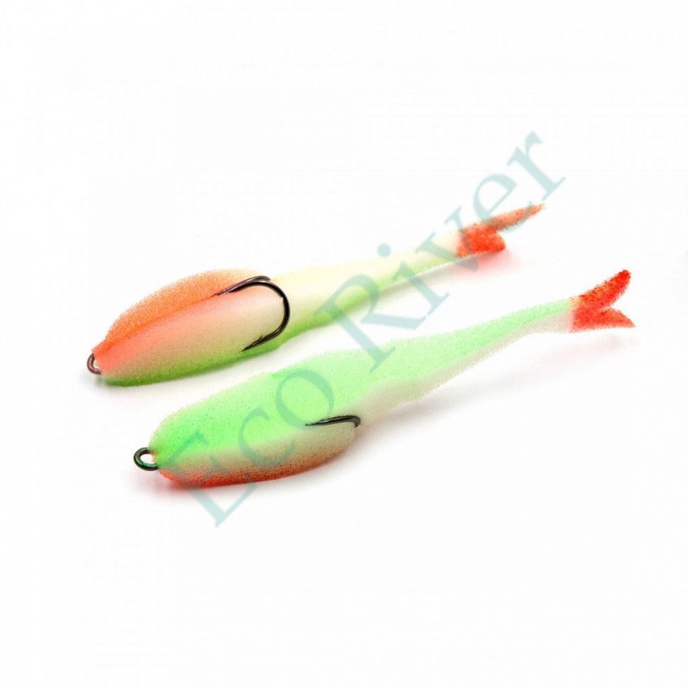 Поролоновая рыбка YAMAN Devious Minnow на двойнике, р. 135 мм, цвет 23 UV (5 шт.)