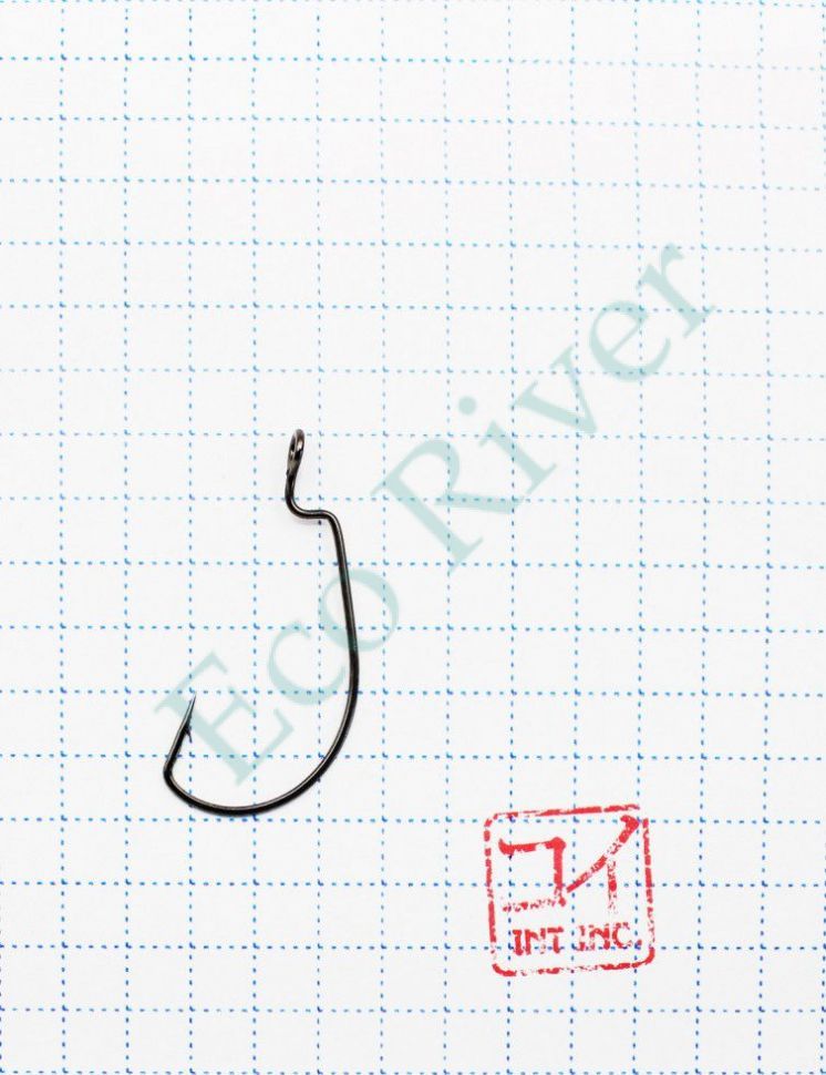 Крючок KOI WIDE RANGE WORM, размер 6 (INT), цвет BN, офсетный (10 шт.)/100/