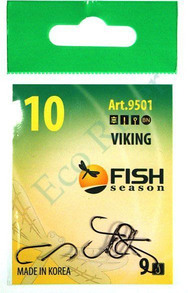 Крючок "FISH SEASON" Viking №1 BN 6шт