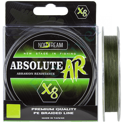Плетеный шнур Norstream Absolute AR 8X #1.0 130м green