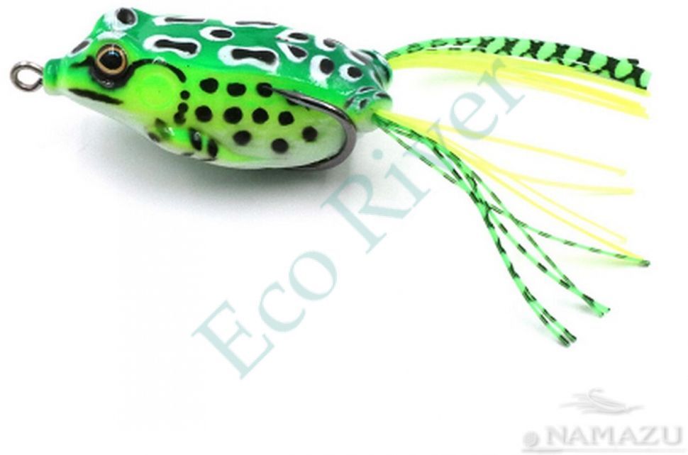 Лягушка-незацепляйка Namazu FROG, 55 мм, 8 г, цвет 19, крючок-двойник YR Hooks (BN) #2/0/400/200/