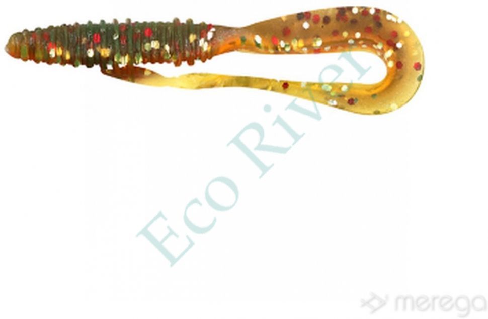 Твистер MEREGA Lost Tail (съедобная), р.100 мм, вес 4,6 г, цвет M106, кальмар (уп.4 шт)/500/