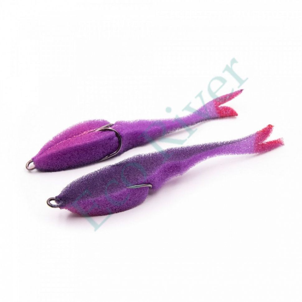 Поролоновая рыбка YAMAN Devious Minnow на двойнике, р. 135 мм, цвет 25 UV (5 шт.)