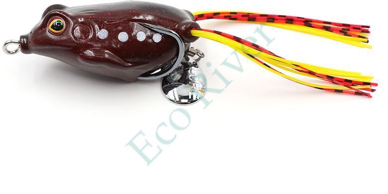 Лягушка-незацепляйка Namazu FROG с лепестком, 55 мм, 10 г, цвет 04, крючок-двойник YR Hooks (BN) #1/