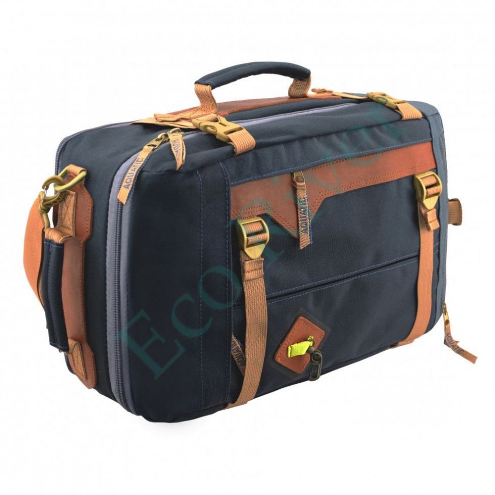 Сумка-рюкзак Aquatic С-28С с кож. накладками синяя