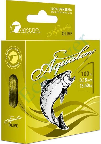 Леска плет. Aqua Aqualon Olive 0.20 100м