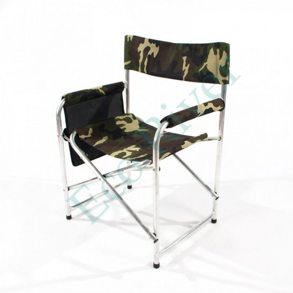 Кресло складное Следопыт 595х450х800 мм, с карманом на подлокотнике, алюминий/2/