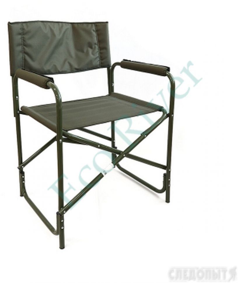 Кресло складное СЛЕДОПЫТ 585х450х825 мм, сталь 20 мм, хаки