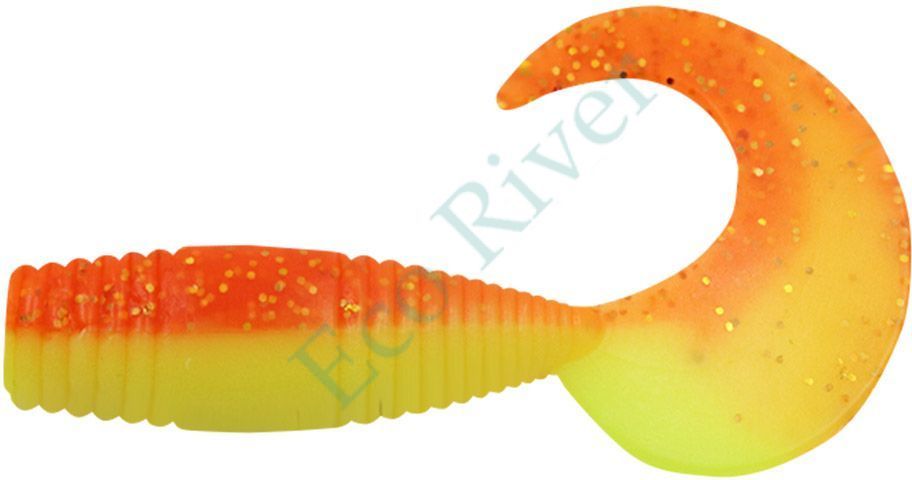 Твистер Yaman PRO Spry Tail, р.3 inch, цвет #25 - Sunshine (уп. 8 шт.)