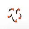 Мормышка вольф. безнасадочная Яман Капелька №2, вес 0,50 гр., фц. красный шар, цв. латунь (уп. 5 ш