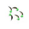 Мормышка вольф. безнасадочная Яман Капелька №2, вес 0,50 гр., фц. зеленый шар, цв. латунь (уп. 5 ш