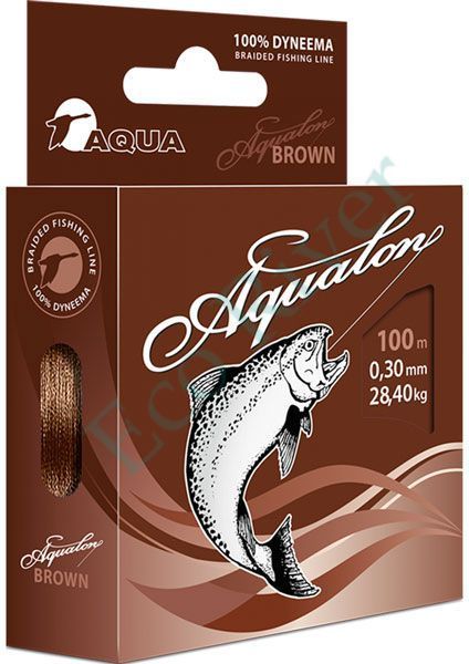 Плетеный шнур Aqua Aqualon brown 0.35 100м