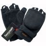 Перчатки "ENVISION" с откр. пальцами черные со стяжками 12047